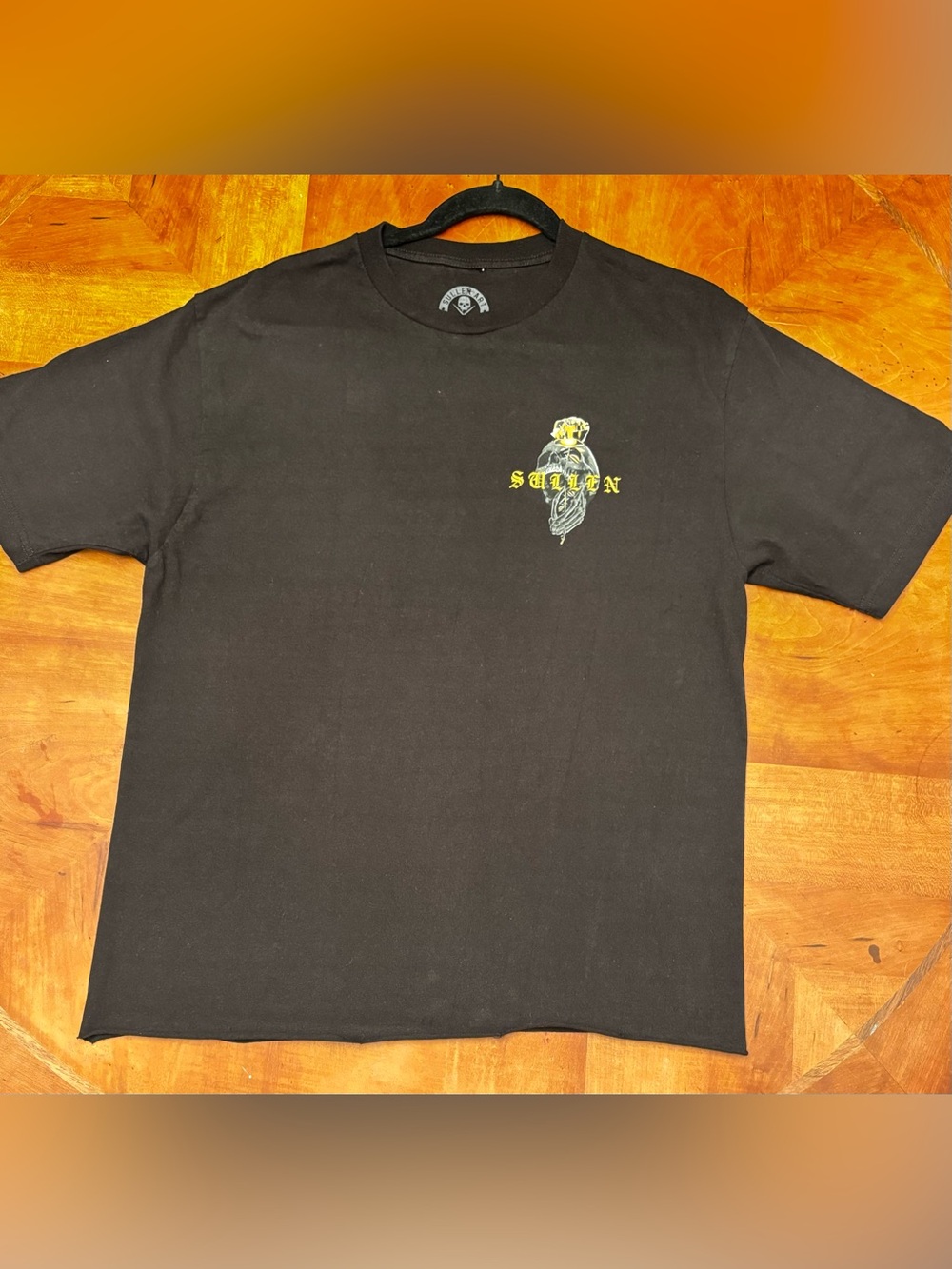 Sullen Art Collective Rose Gold Skull Tee Graphic T-Shirt Black L